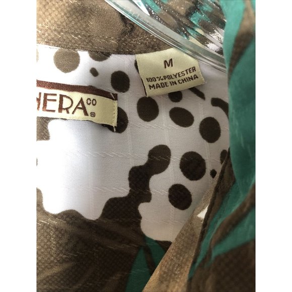 Havanera Hawaiian Shirt Men’s Floral Button Down Tropical Shirt Adult Medium - Picture 5 of 16